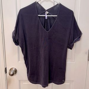 Alya Navy Short Sleeve Top